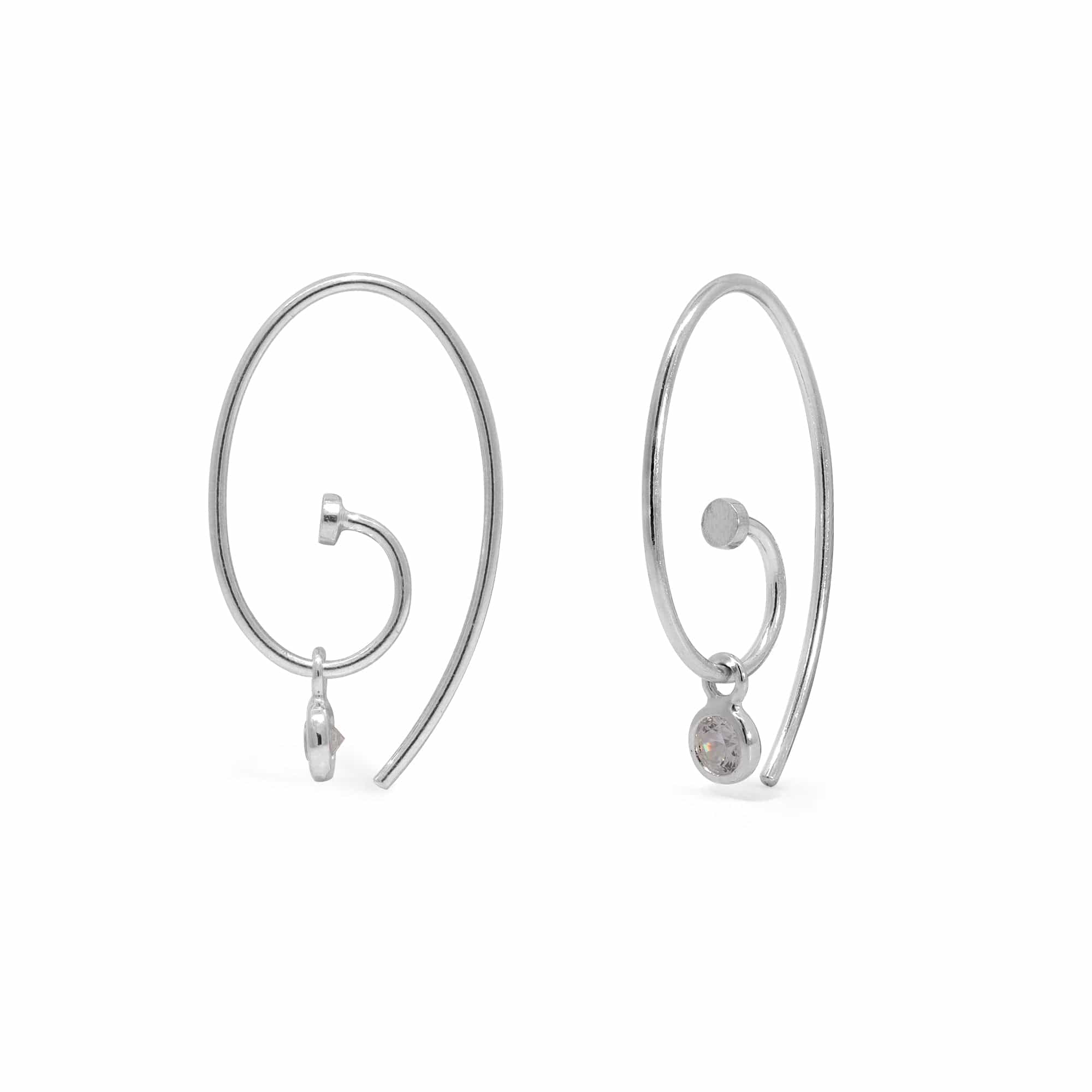 Boma Jewelry Earrings Spiral Pull Through Earrings