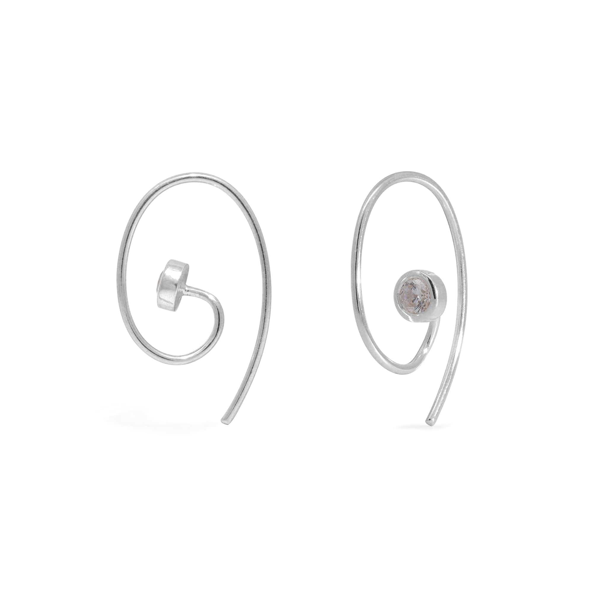 Boma Jewelry Earrings Spiral Pull Through Earrings