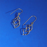 Boma Jewelry Earrings Spiral Ribbon Dangle Earrings