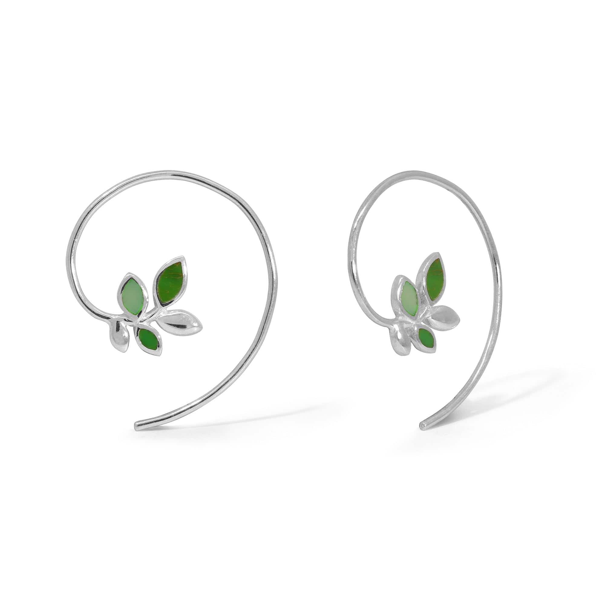 Boma Jewelry Earrings Leaf Pull Through Earrings