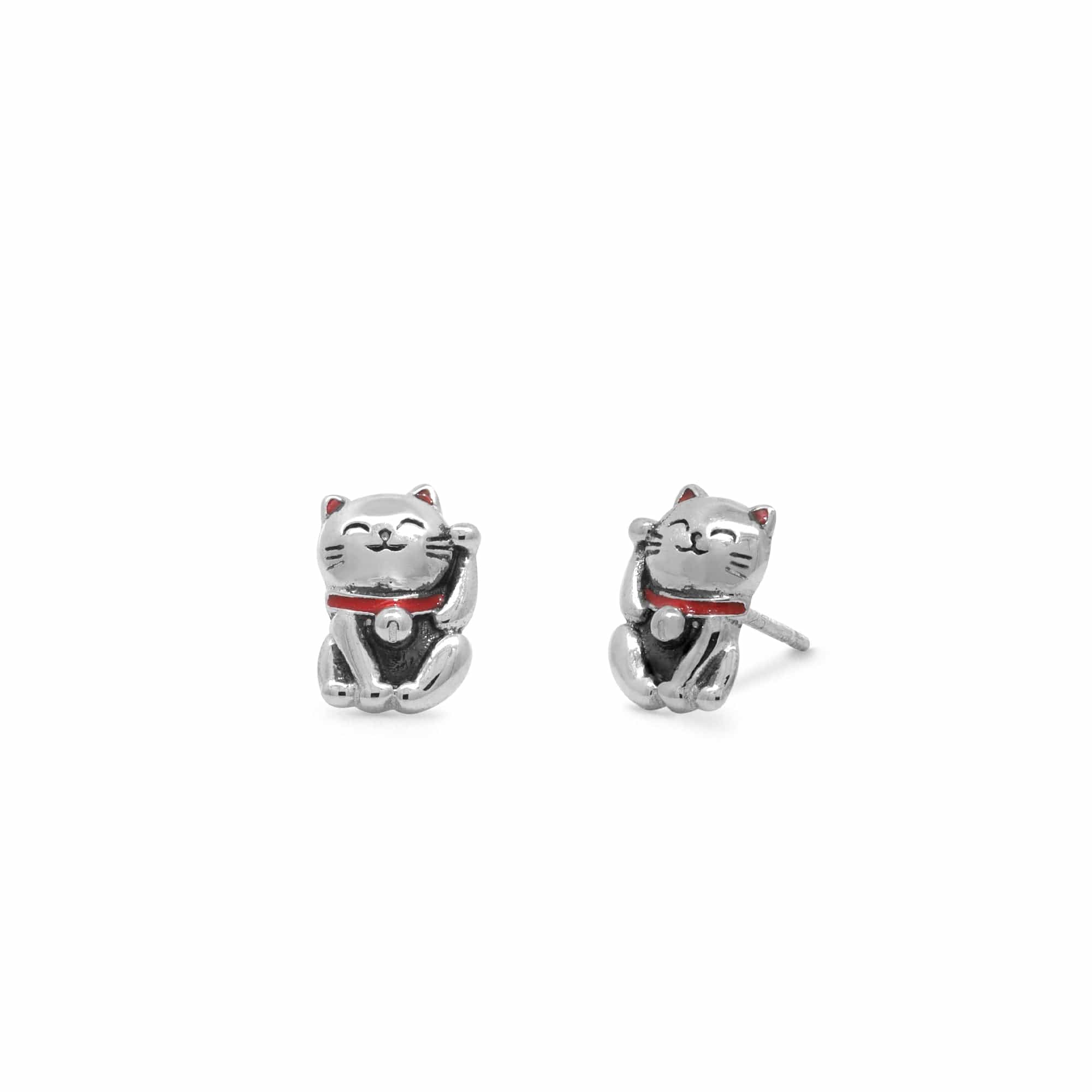 Pandora cat earrings hotsell