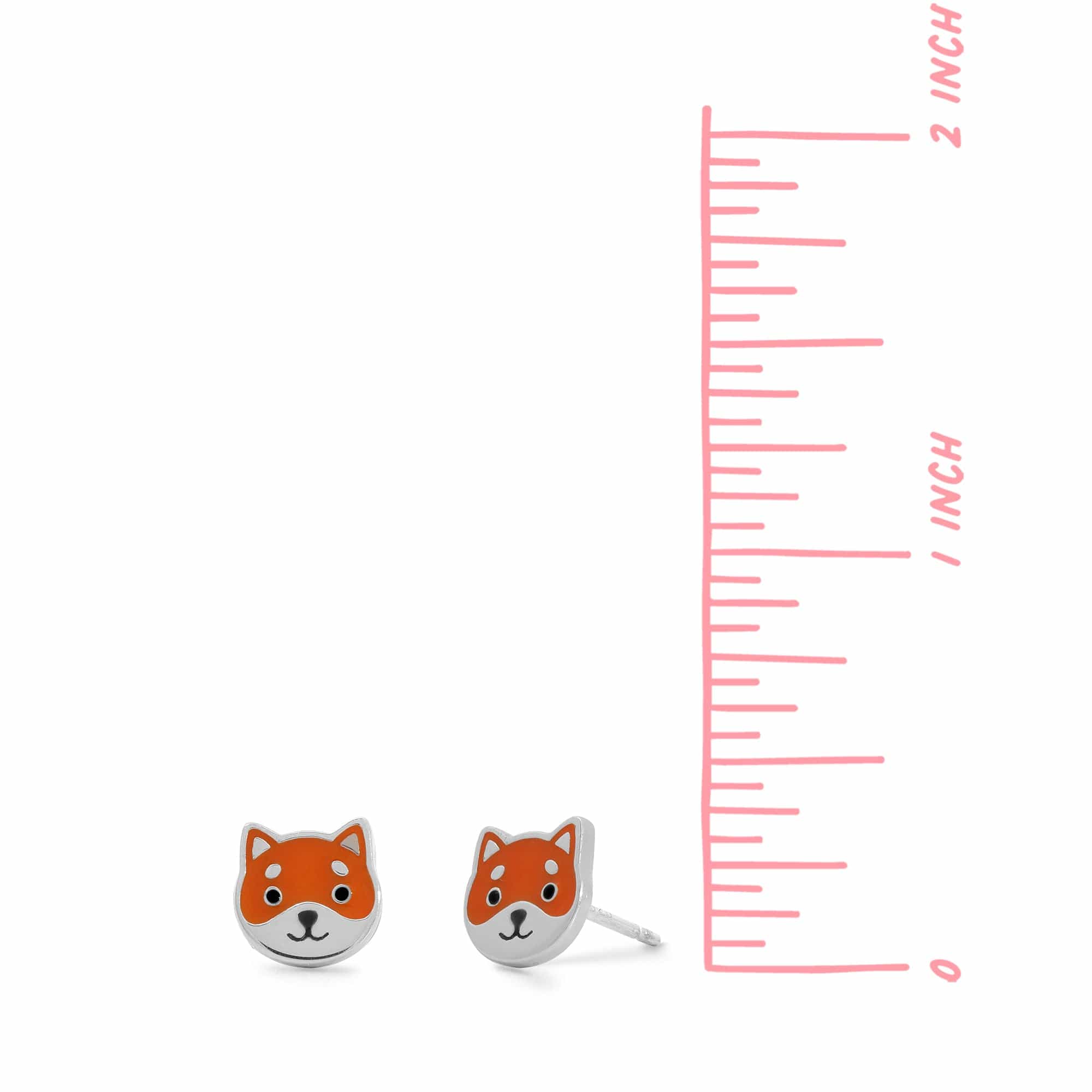 Boma Jewelry Earrings Shiba Inu Dog Stud Earrings