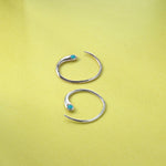 Boma Jewelry Pull Through Hoops with Stone