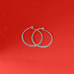 Boma Jewelry Organic Texture Circle Wire Hoops