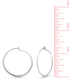 Boma Jewelry Organic Texture Circle Wire Hoops