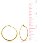 Boma Jewelry Organic Texture Circle Wire Hoops