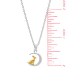 Boma Jewelry Rabbit and Moon Necklace