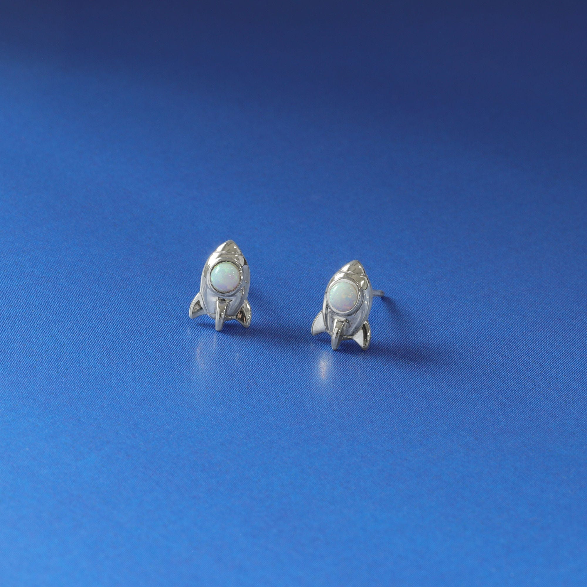 Boma Jewelry Rocket Ship Stud Earrings with Stone
