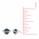 Boma Jewelry Saturn Stud Earrings with Stone