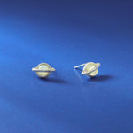 Boma Jewelry Saturn Stud Earrings with Stone