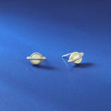 Boma Jewelry Saturn Stud Earrings with Stone