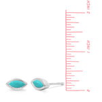 Boma Jewelry Evil Eye Stud Earrings with Stone