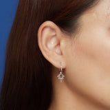 Boma Jewelry Pointed Bohemian Hoop Charm Earrings