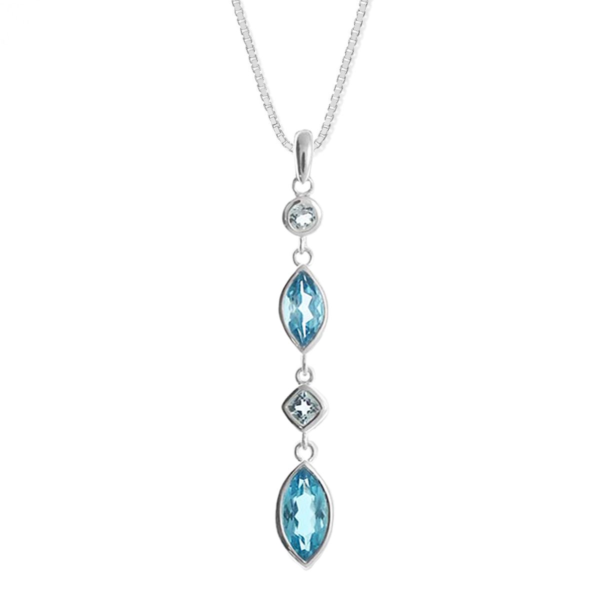 Drop Gemstone Necklace