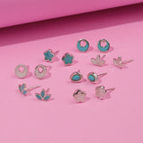 Boma Jewelry Van Cleef Clover Studs with Stone
