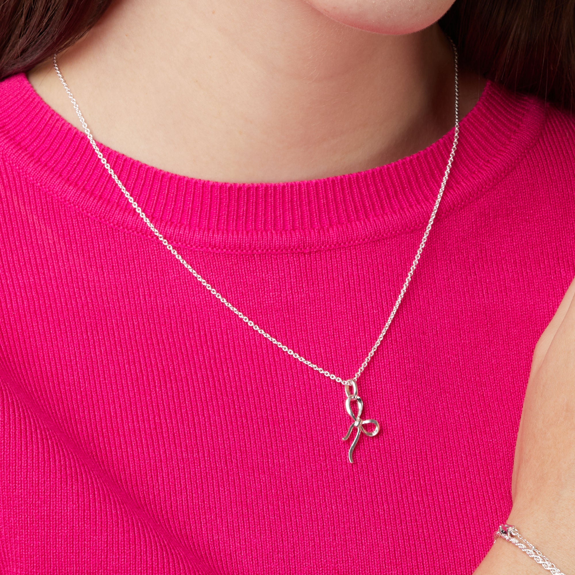 Boma Jewelry Bow Tie Ribbon Necklace