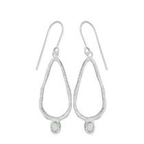 Boma Jewelry Wild Organic Drop Earrrings with Opal