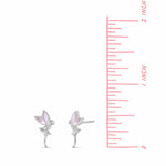 Boma Jewelry Enchanting Tinkerbell Fairy Stud Earrings with Stone
