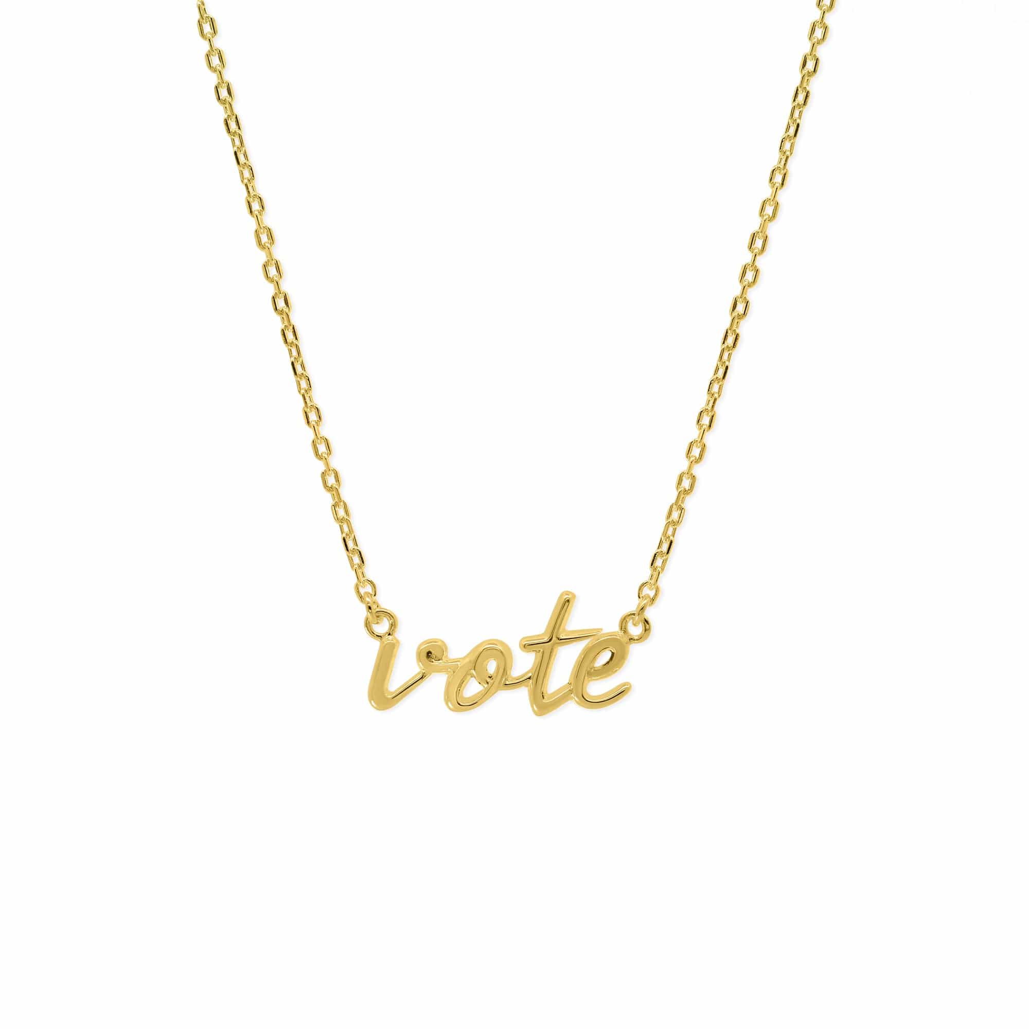 Boma Jewelry Vote Script Necklace