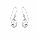 Boma Jewelry Teardrop Outline Gemstone Dangle Earring With Stone
