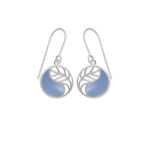 Boma Jewelry Yin Yang Leaf Earrings With Stone