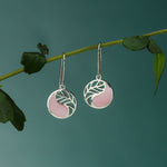 Boma Jewelry Yin Yang Leaf Earrings With Stone