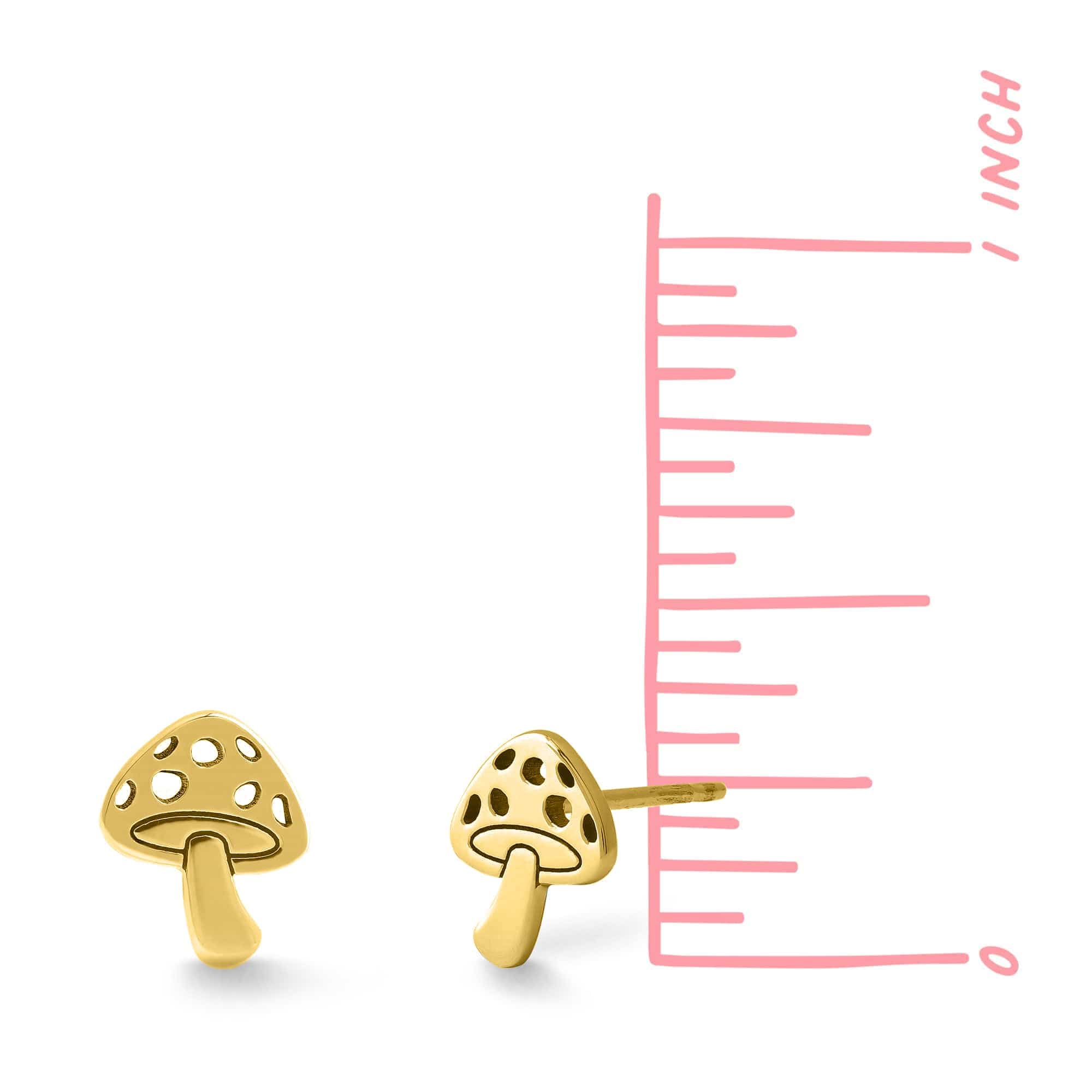Boma Jewelry Mushroom Studs