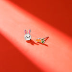 Boma Jewelry Bunny & Carrot Earring Studs