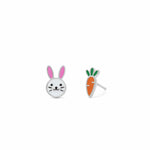 Boma Jewelry Bunny & Carrot Earring Studs