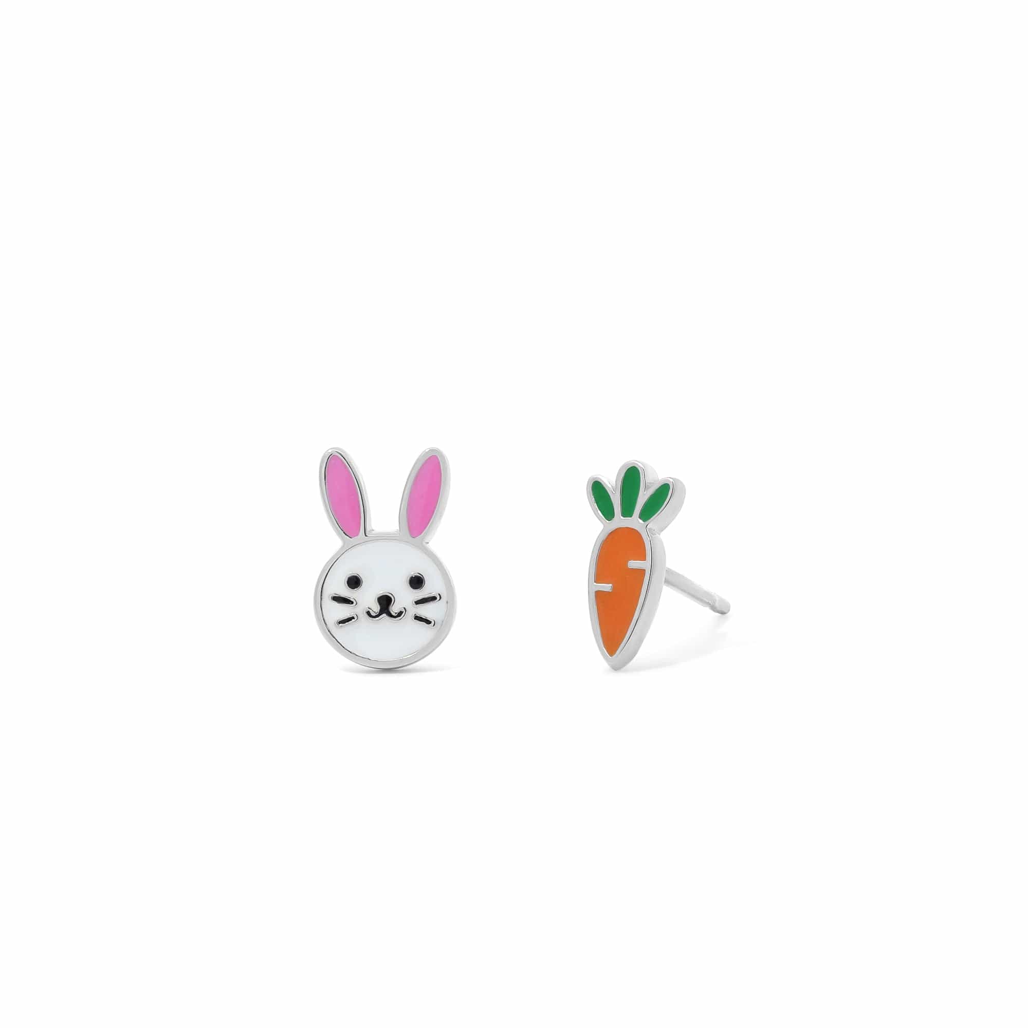 Boma Jewelry Bunny & Carrot Earring Studs