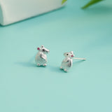 Boma Jewelry Textured Mouse Earring Studs