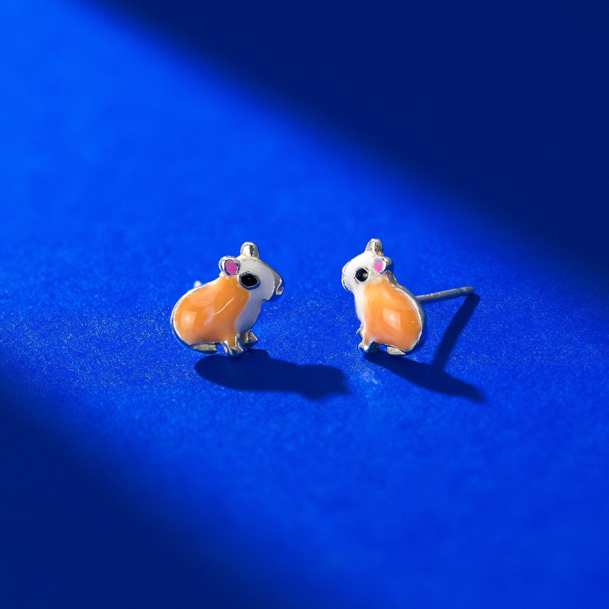 Boma Jewelry Orange Capybara Earring Studs