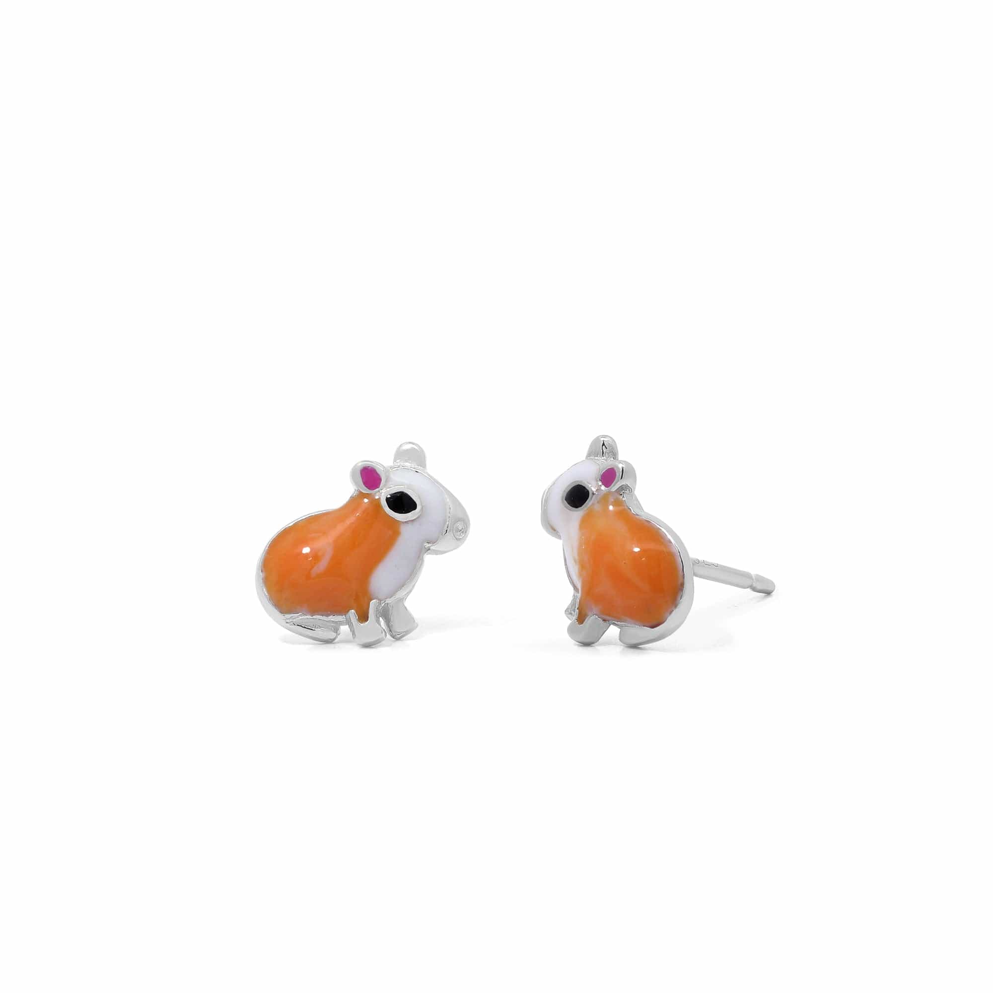 Boma Jewelry Orange Capybara Earring Studs