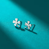 Boma Jewelry Dainty Lucky Four-Leaf Clover Studs