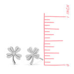 Boma Jewelry Dainty Lucky Four-Leaf Clover Studs