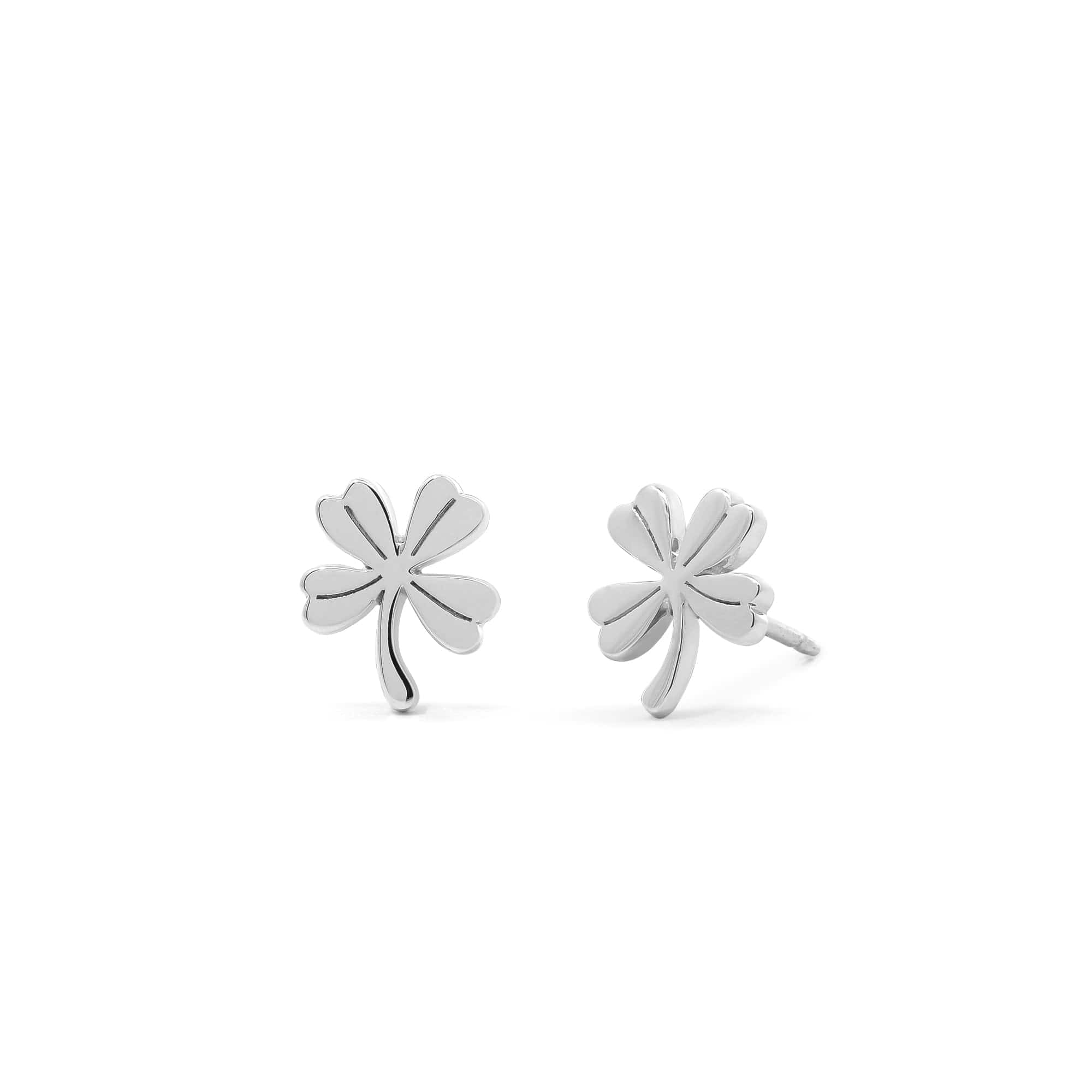 Boma Jewelry Dainty Lucky Four-Leaf Clover Studs