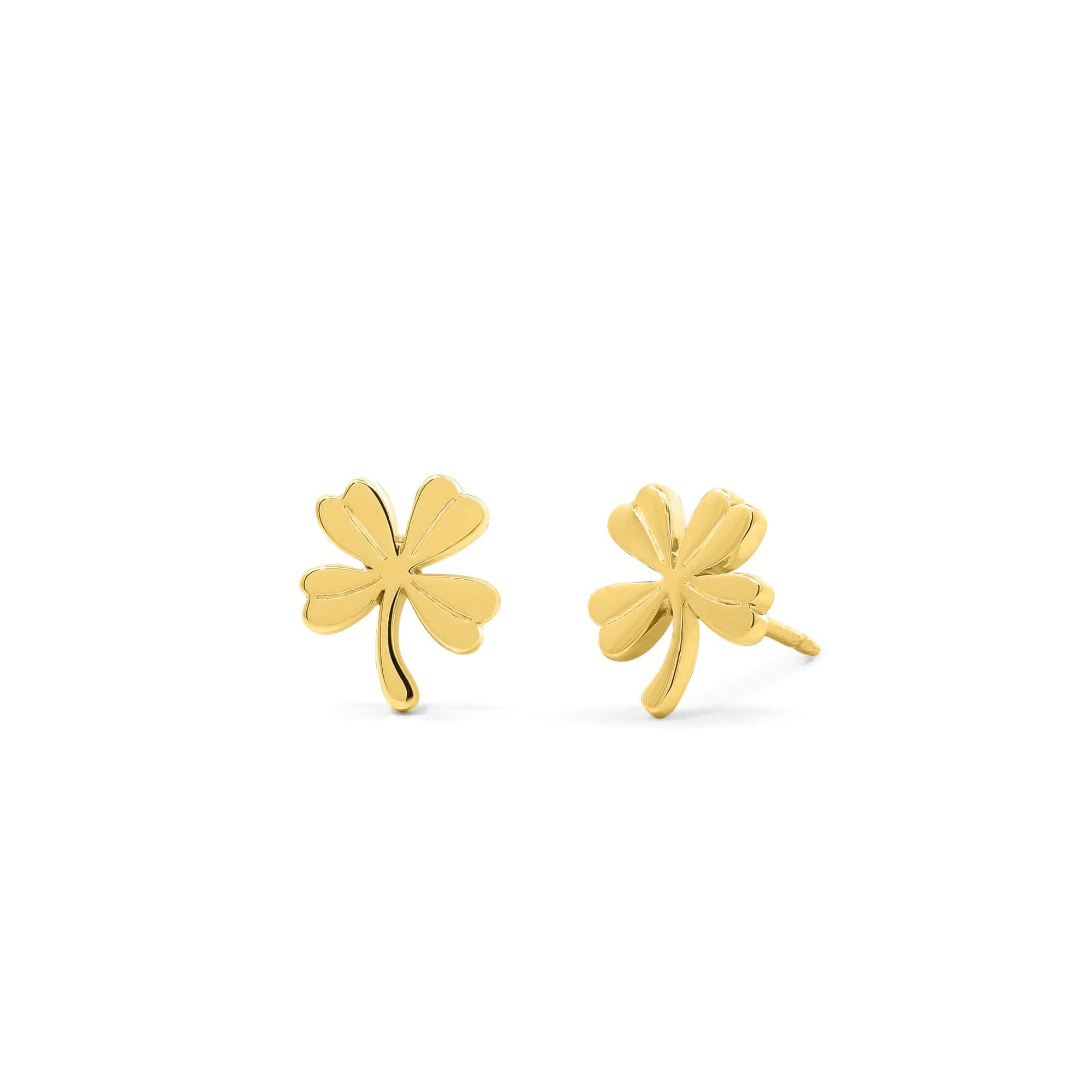 Boma Jewelry Dainty Lucky Four-Leaf Clover Studs