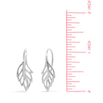 Boma Jewelry Leaf Shaped Outline Earrings