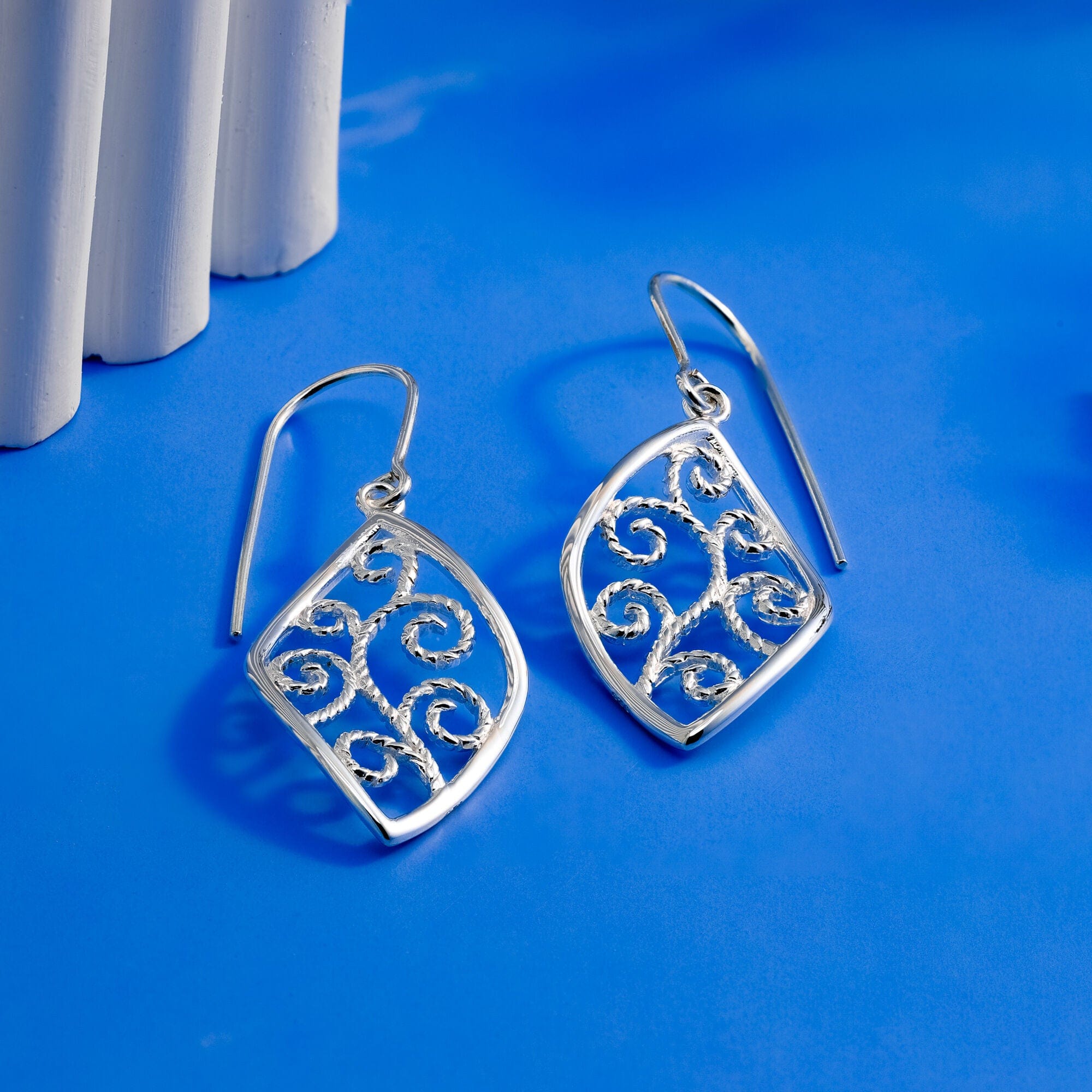 Boma Jewelry Whimsical Swirl Earrings
