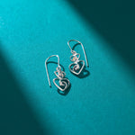 Boma Jewelry Twin Heart Earrings