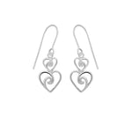 Boma Jewelry Twin Heart Earrings