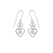 Boma Jewelry Twin Heart Earrings