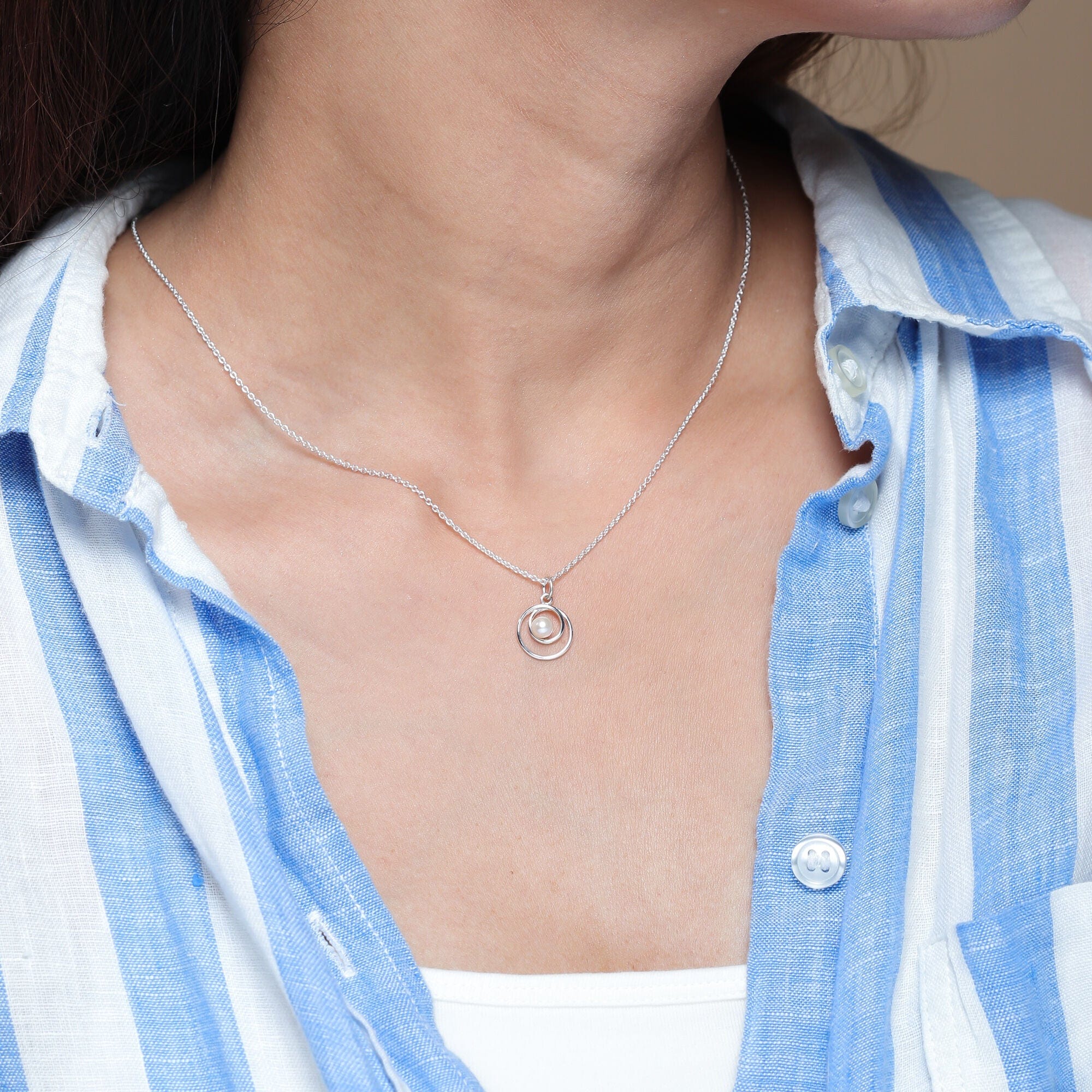Boma Jewelry Orbit Pearl Necklace