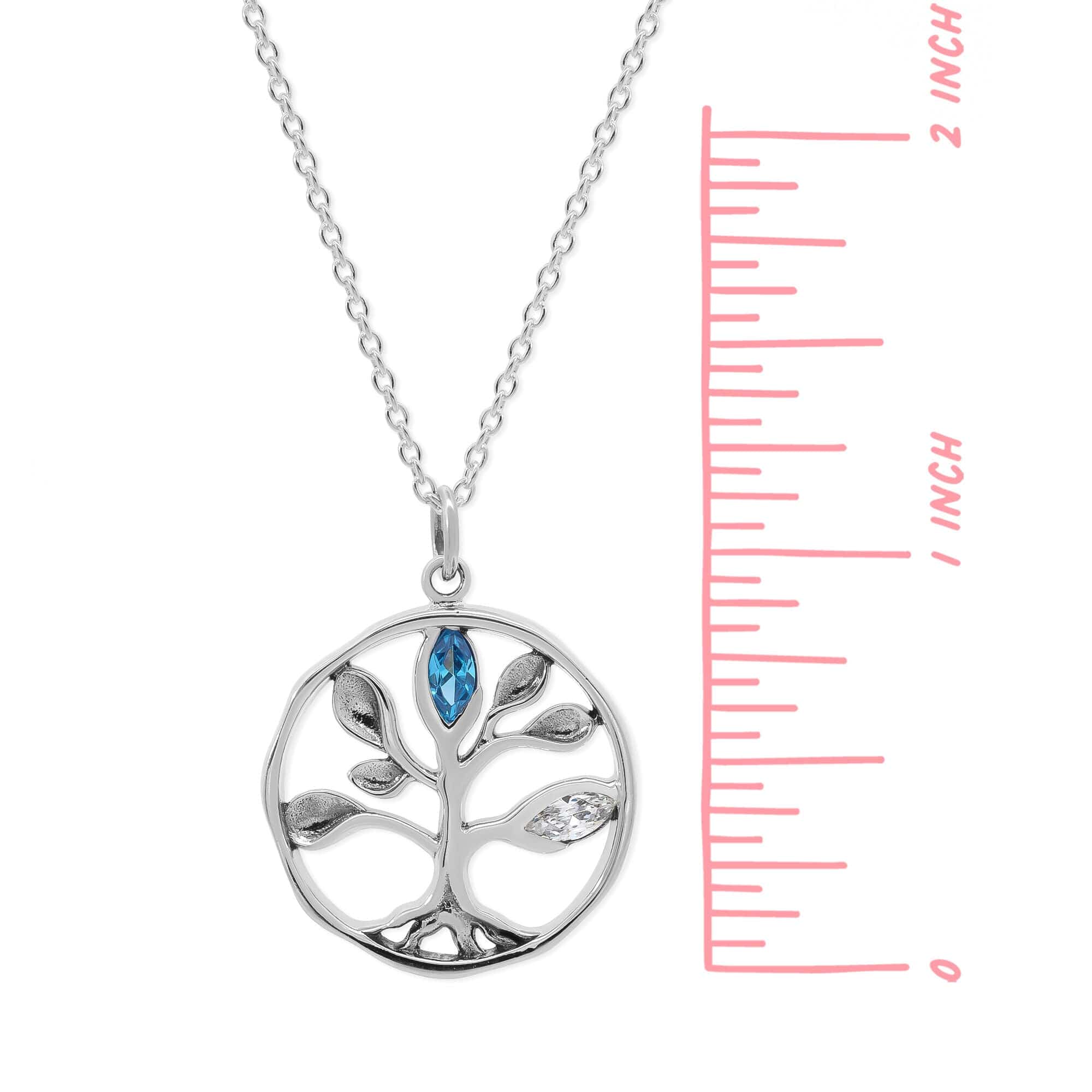 Boma Jewelry Tree of Life Necklace with Stone