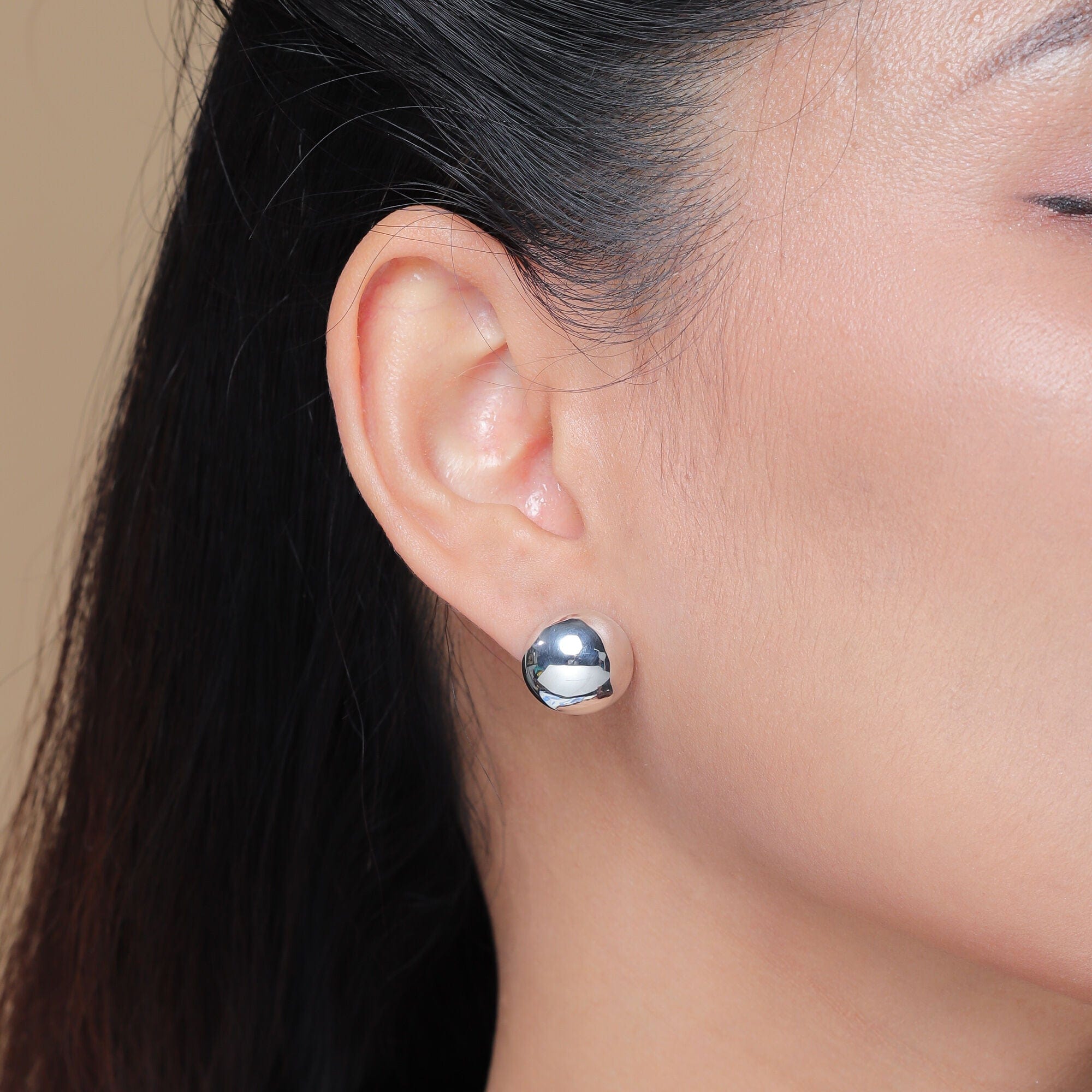 Boma Jewelry Half Ball Earrings