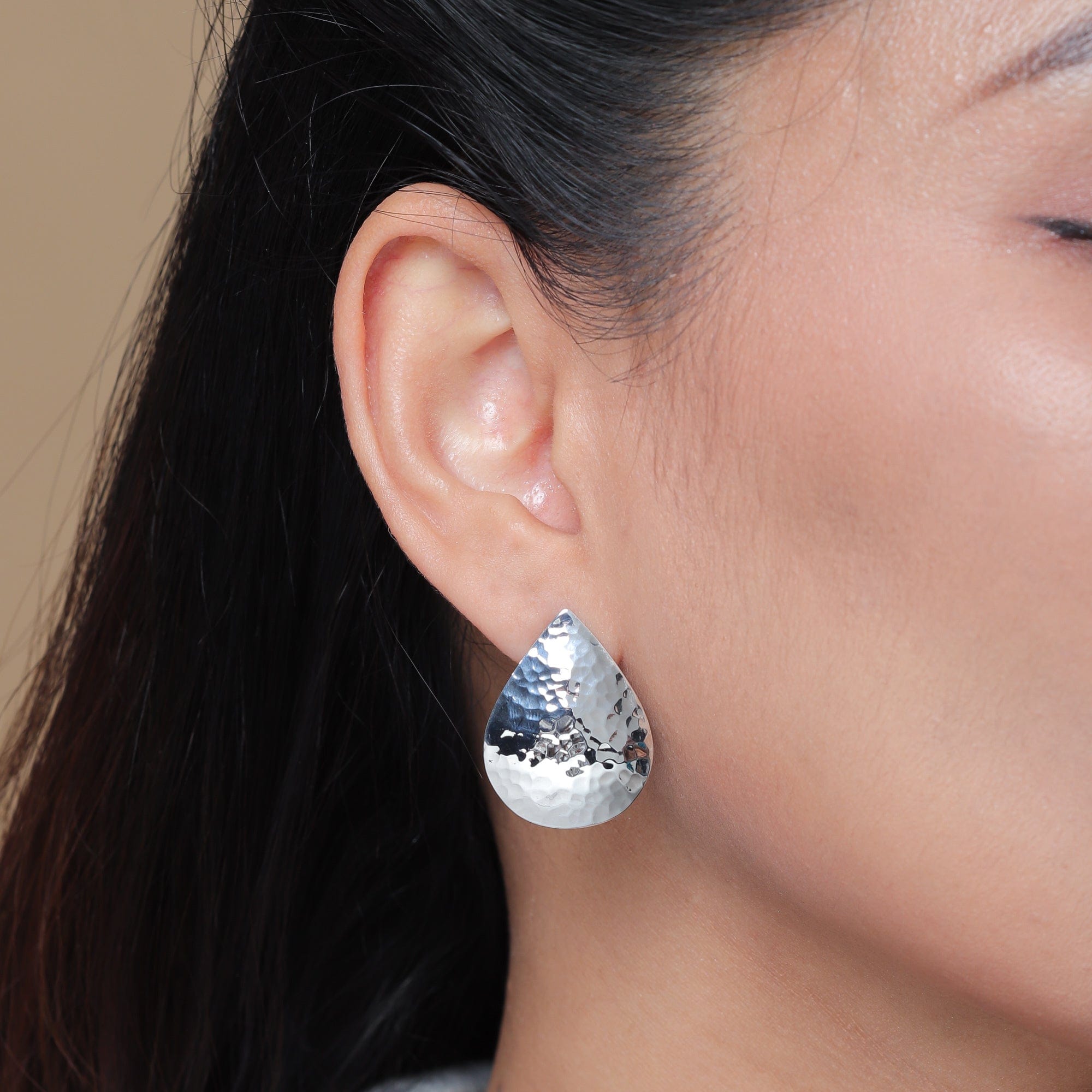 Boma Jewelry Hammered Teardrop Earrings