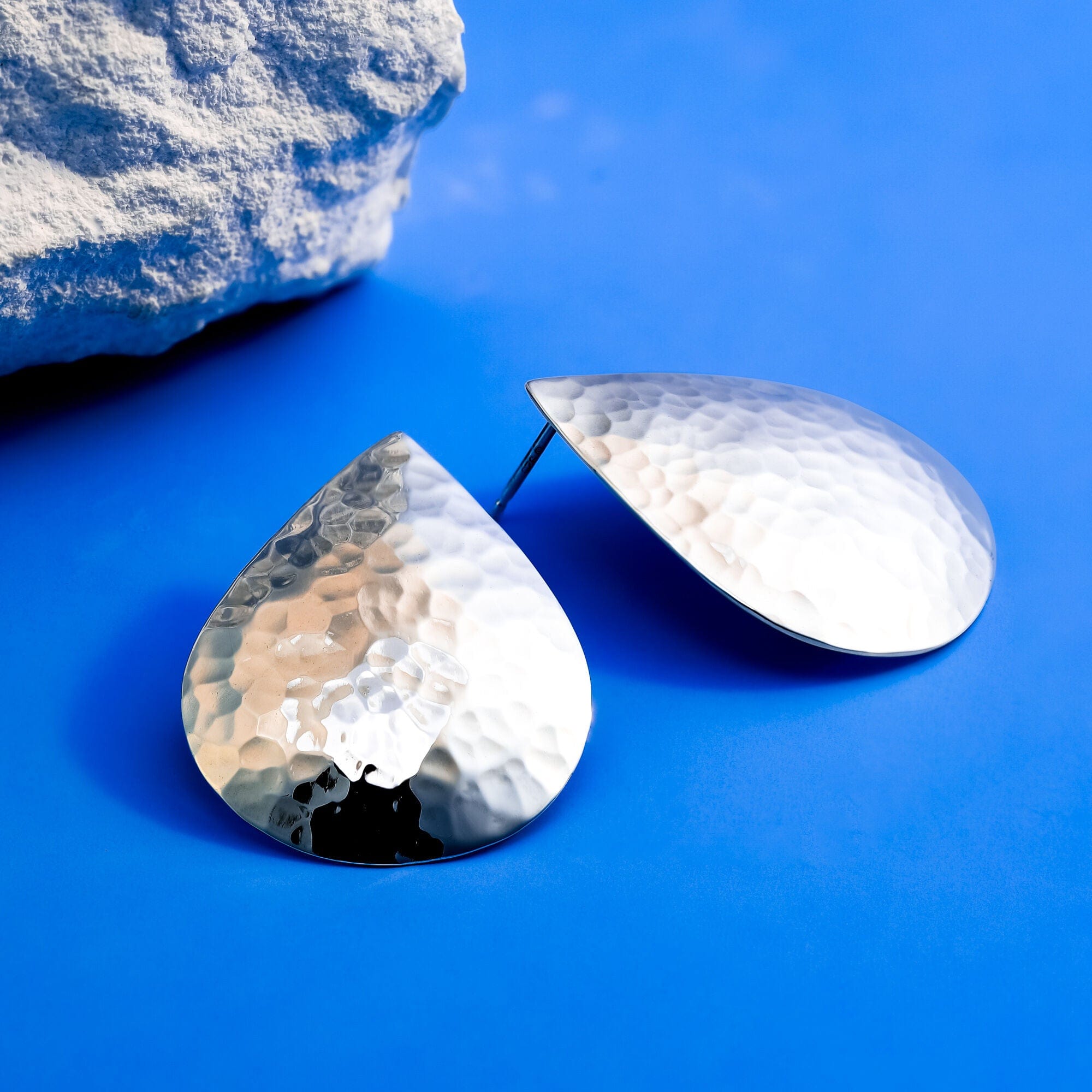 Boma Jewelry Hammered Teardrop Earrings