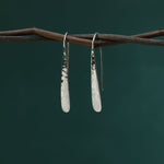 Boma Jewelry Hammered Long Pull Throughs Hoops