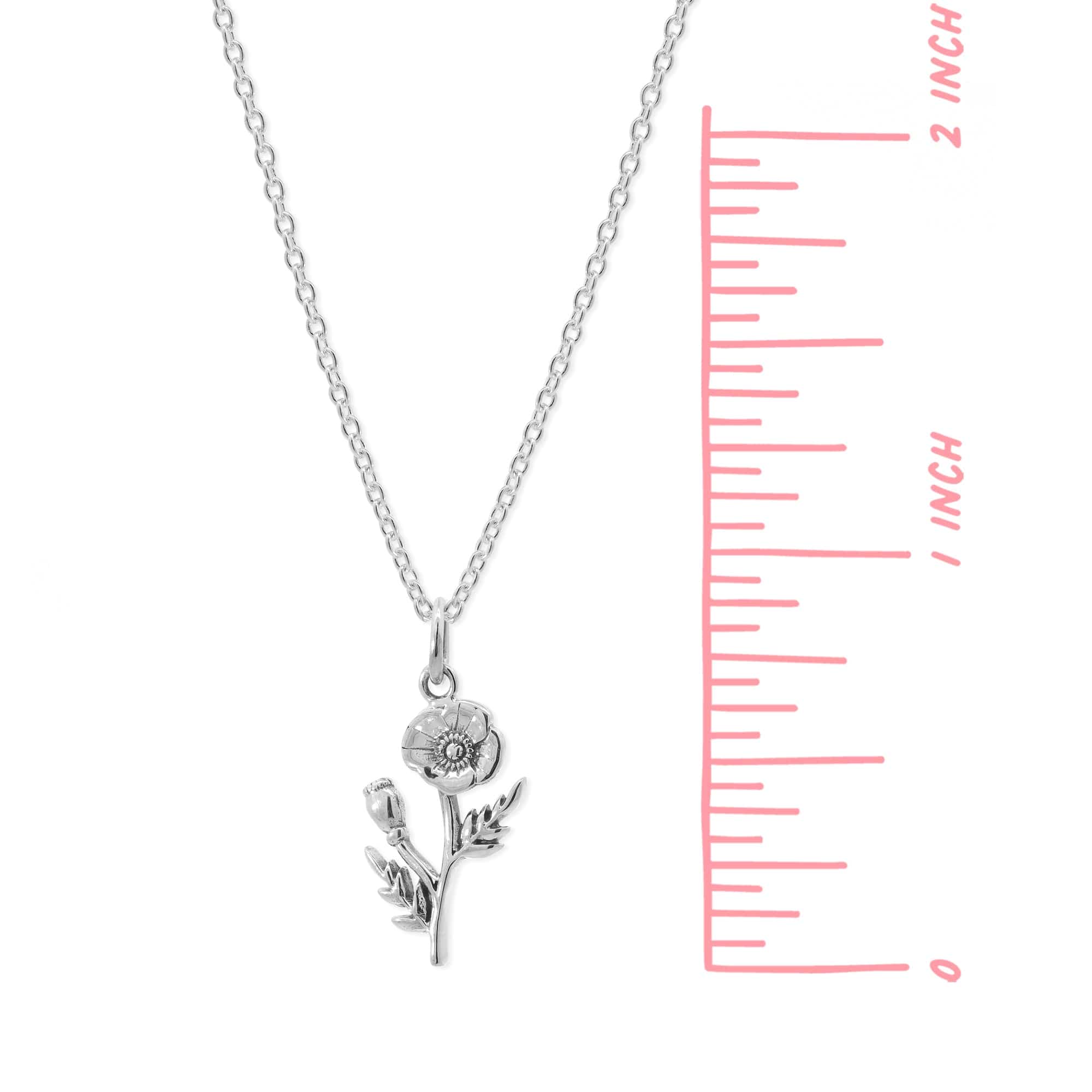 Boma Jewelry Poppy Flower Necklace