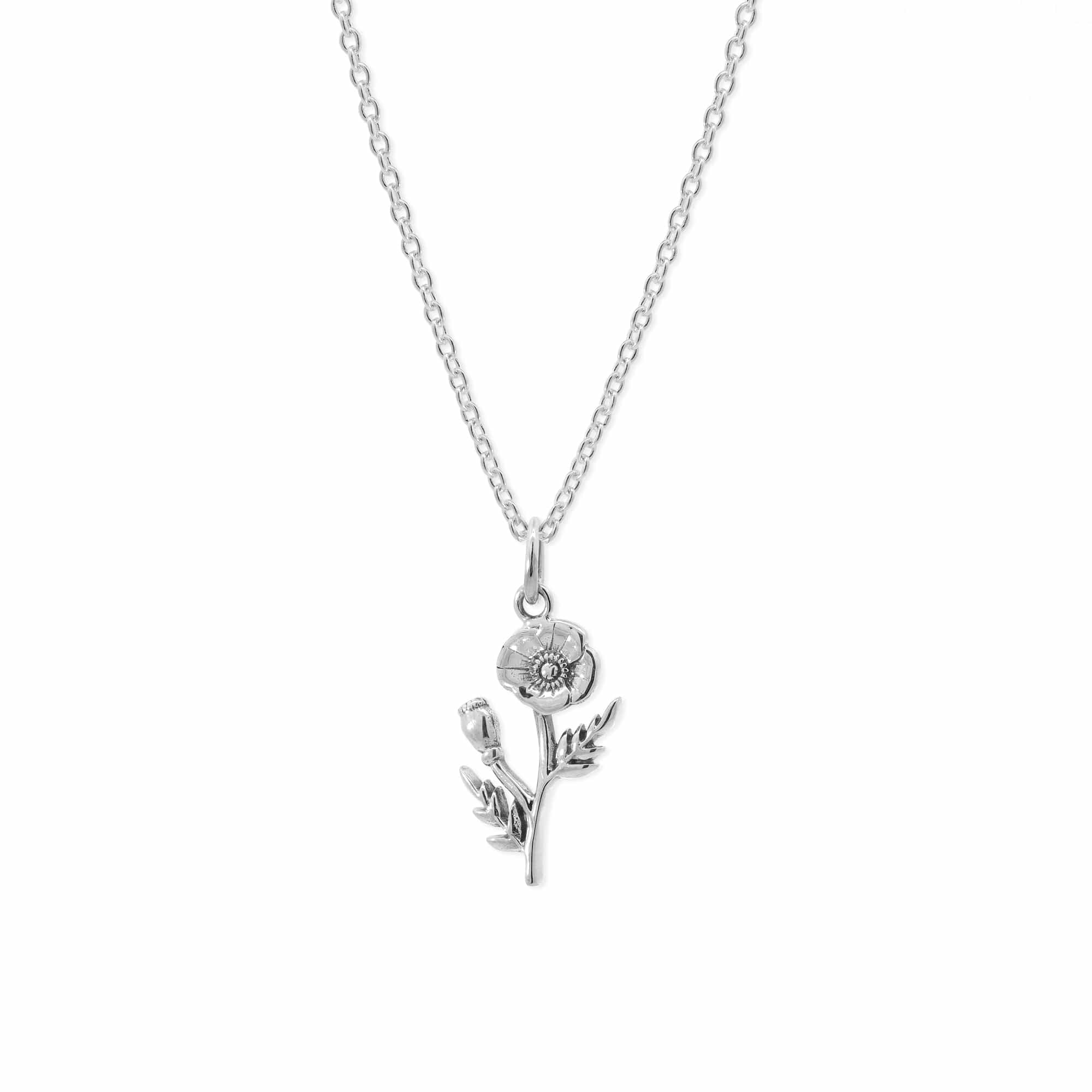 Boma Jewelry Poppy Flower Necklace